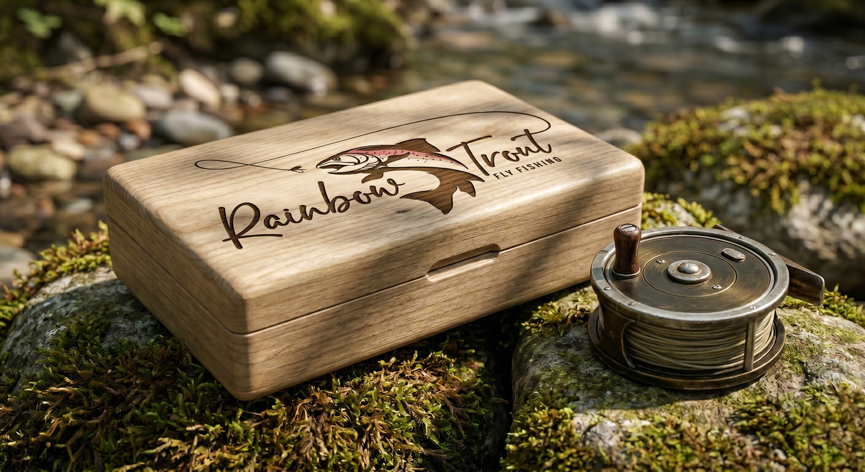 Rainbow Trout Logo Dark